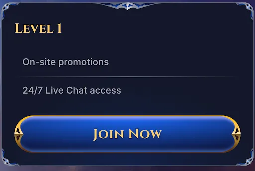 Zapocni na Level 1 u Cazeus – aktiviraj promocije i koristi podrsku uzivo u svakom trenutku Cazeus Level 1 pogodnosti – promocije na stranici i pristup podrsci putem live chata 24/7